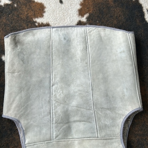 Shearling real soft and cozy wool vest, size L , vintage amigos brand stunning - Picture 10 of 10